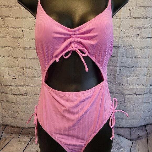 California Waves Juniors' Cutout One-Piece Swimsuit - Picture 1 of 7